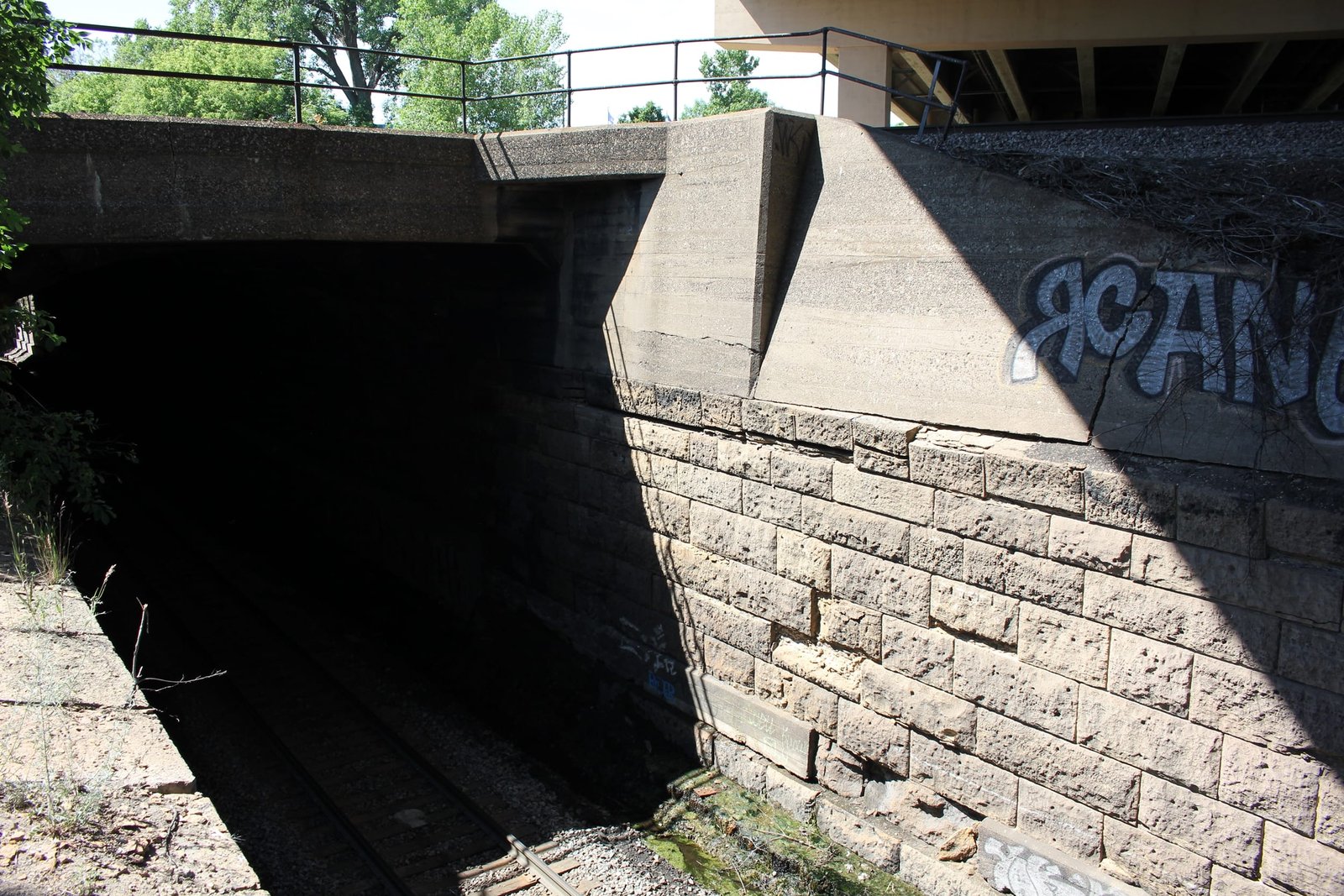 North portal and west abutment